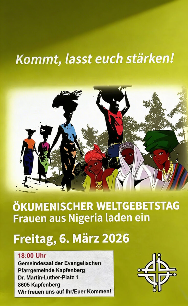 Mehr über den Artikel erfahren HERZLICHE EINLADUNG zum Weltgebetstag 2026